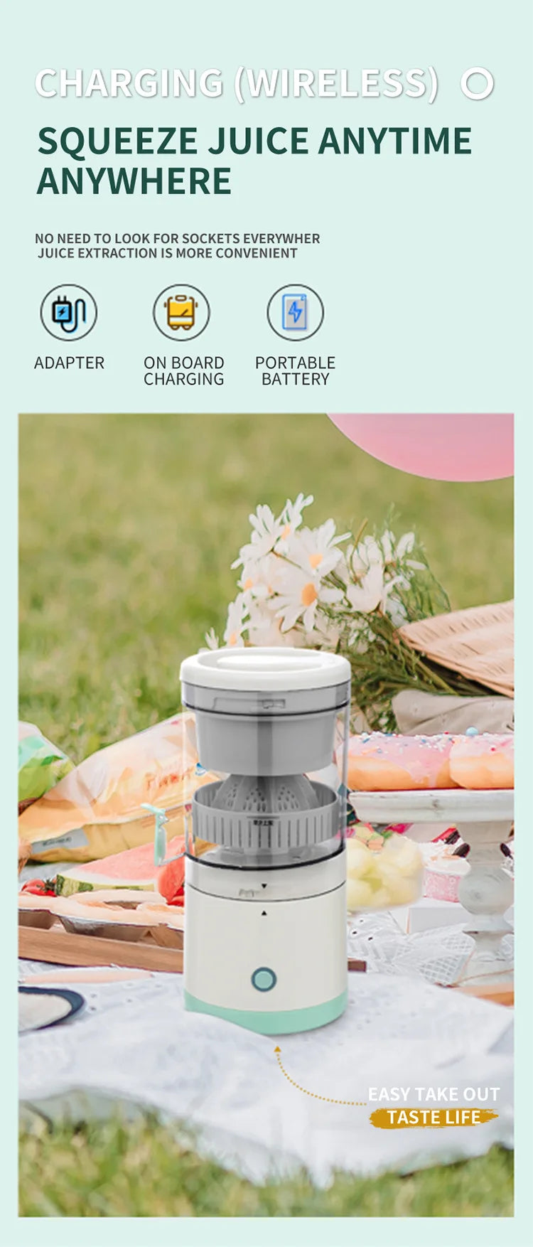 Extractor Fully Automatic Fruit Household Juicer Portable Juice Machine