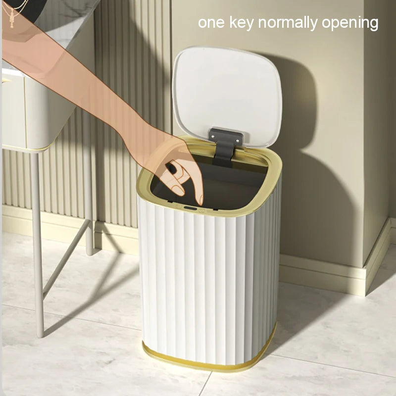 Automatic Sensor Trash Can Luxury Bathroom Trash Can