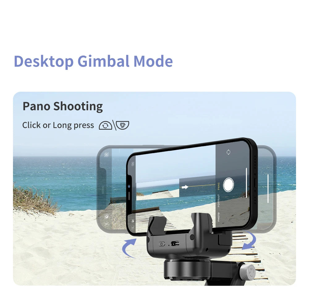 The shooting Mode Gimbal Stabilizer Selfie Stick Tripod with Fill Light