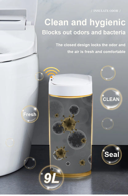 Automatic Sensor Trash Can Luxury Bathroom Trash Can