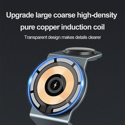 Magnetic Wireless Charger Stand Transparent For iPhone