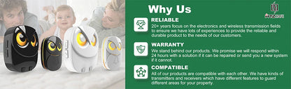 Wireless Doorbell Chime - 300 meters Long Range Wireless doorbell