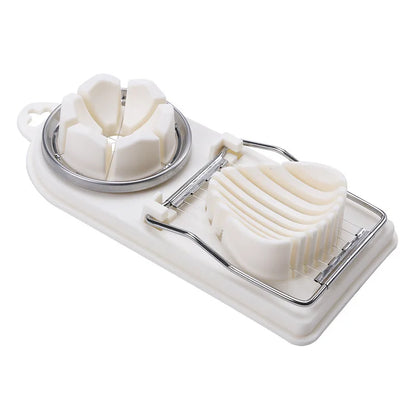 Multifunctional Egg Cutter Stainless Steel Egg Slicer Sectioner Cutter