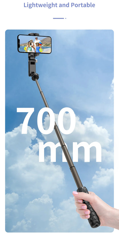 The shooting Mode Gimbal Stabilizer Selfie Stick Tripod with Fill Light