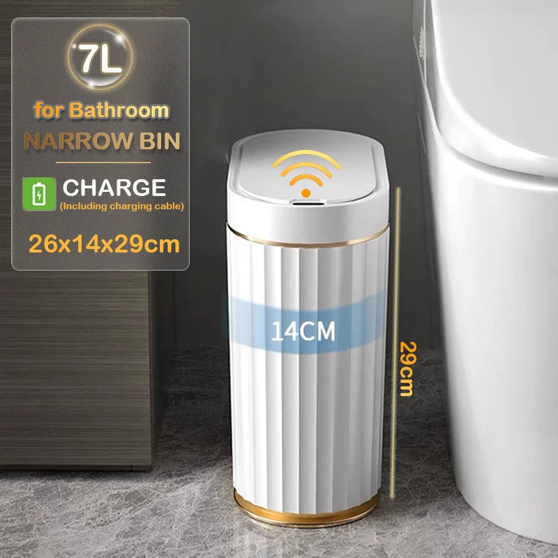 Automatic Sensor Trash Can Luxury Bathroom Trash Can