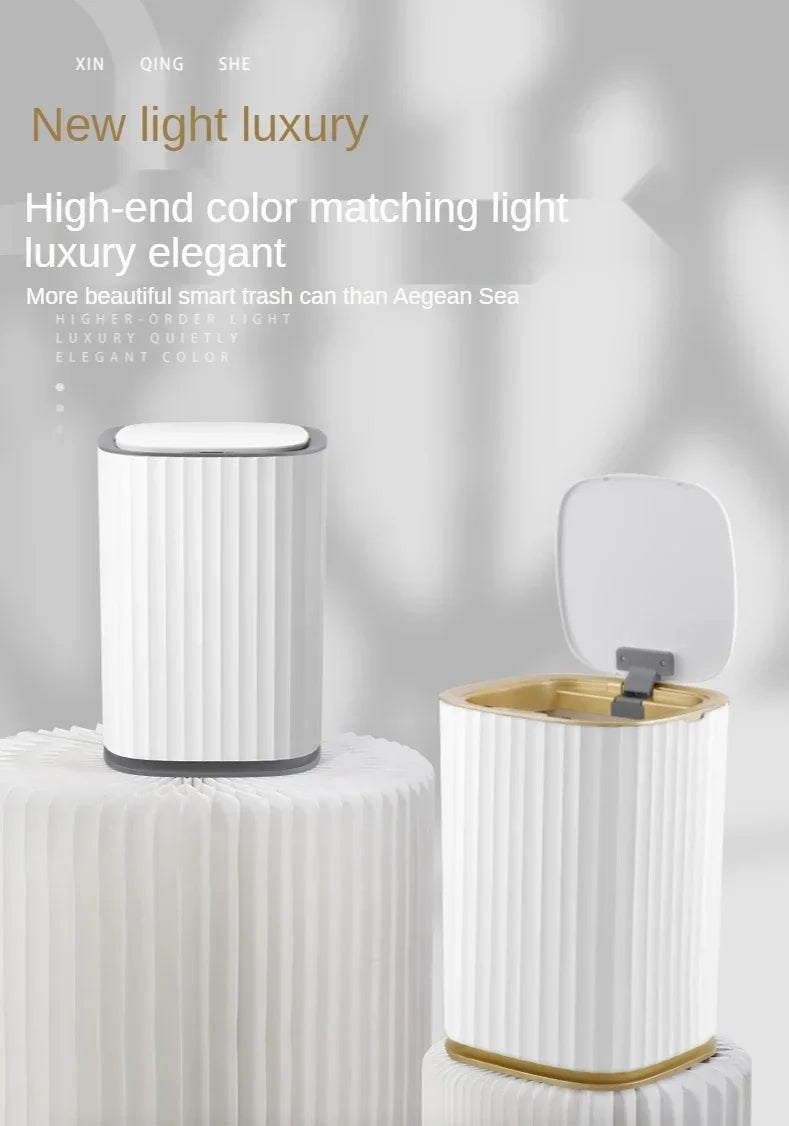 Automatic Sensor Trash Can Luxury Bathroom Trash Can