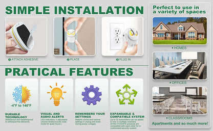 Wireless Doorbell Chime - 300 meters Long Range Wireless doorbell