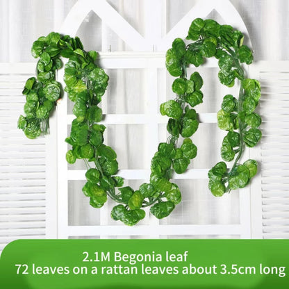 Green Ivy Leaf Hanging Vine Artificial Garland Silk Wall Plant Decoration