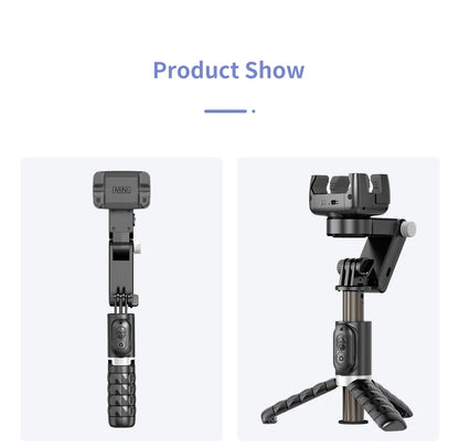 The shooting Mode Gimbal Stabilizer Selfie Stick Tripod with Fill Light