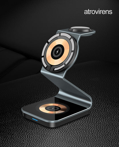 Magnetic Wireless Charger Stand Transparent For iPhone