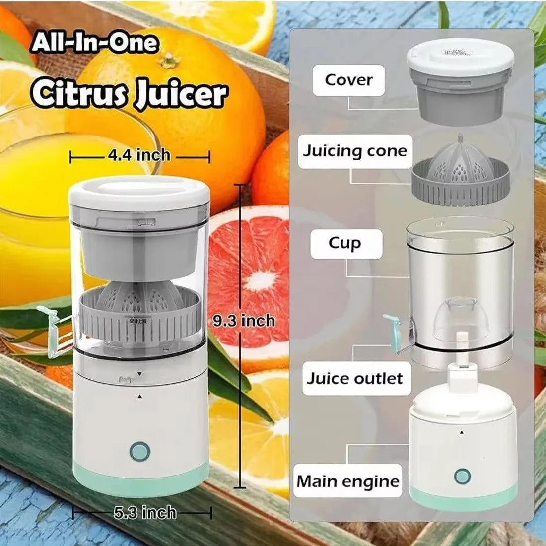 Extractor Fully Automatic Fruit Household Juicer Portable Juice Machine