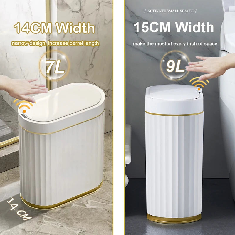 Automatic Sensor Trash Can Luxury Bathroom Trash Can