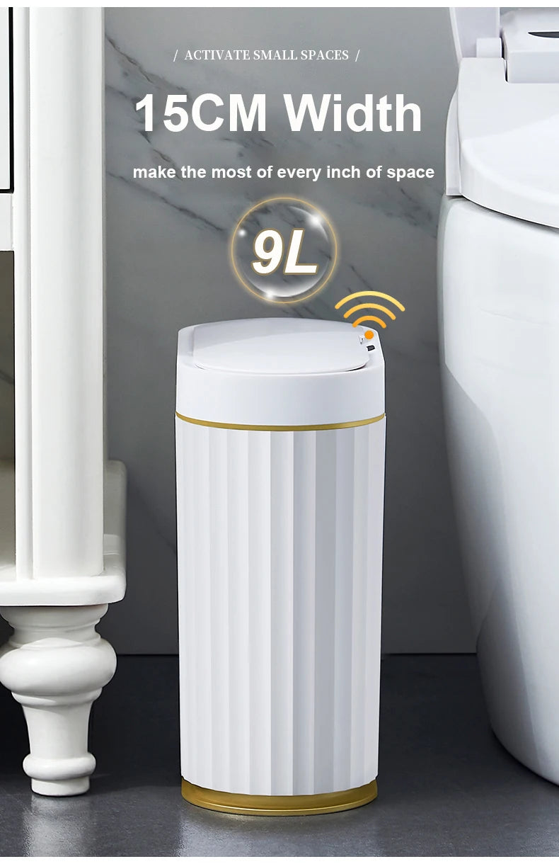 Automatic Sensor Trash Can Luxury Bathroom Trash Can