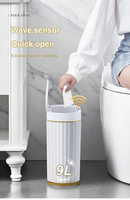 Automatic Sensor Trash Can Luxury Bathroom Trash Can