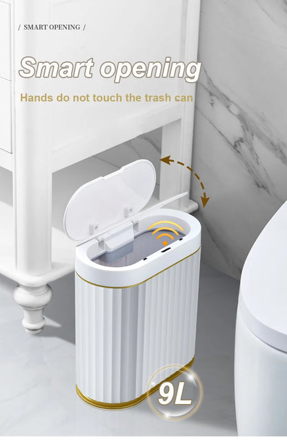 Automatic Sensor Trash Can Luxury Bathroom Trash Can