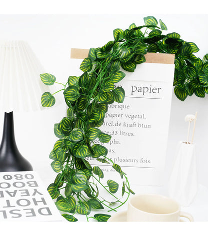 Green Ivy Leaf Hanging Vine Artificial Garland Silk Wall Plant Decoration