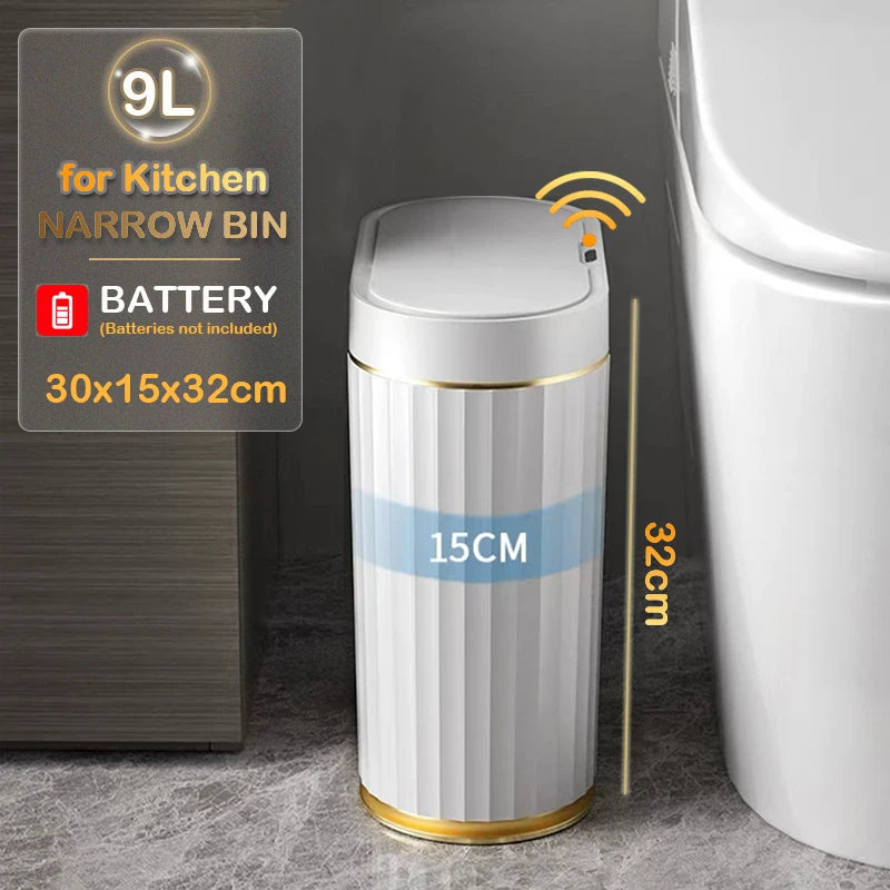 Automatic Sensor Trash Can Luxury Bathroom Trash Can