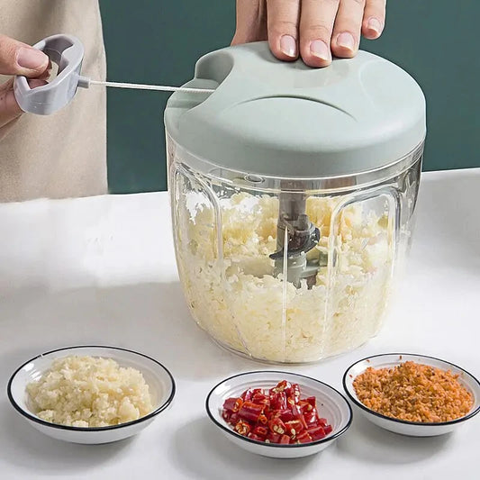 Meat Mincer Garlic Chopper Hand Pull Press Crusher Cooking Tools