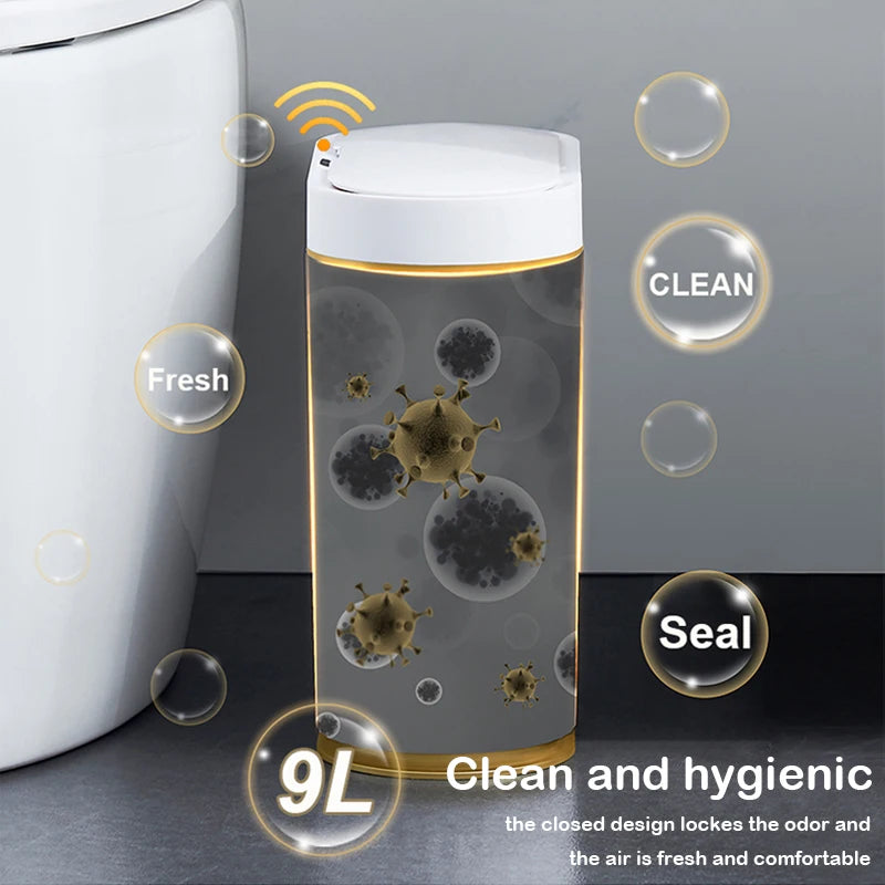 Automatic Sensor Trash Can Luxury Bathroom Trash Can