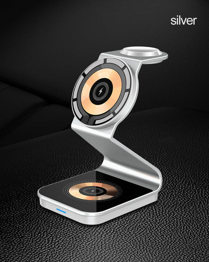 Magnetic Wireless Charger Stand Transparent For iPhone