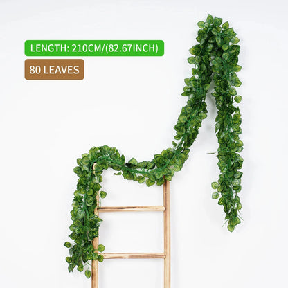 Green Ivy Leaf Hanging Vine Artificial Garland Silk Wall Plant Decoration