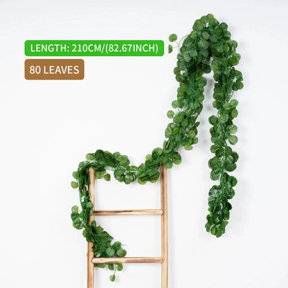 Green Ivy Leaf Hanging Vine Artificial Garland Silk Wall Plant Decoration