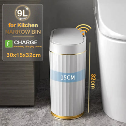 Automatic Sensor Trash Can Luxury Bathroom Trash Can