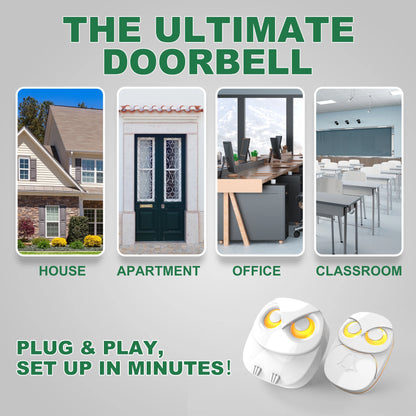 Wireless Doorbell Chime - 300 meters Long Range Wireless doorbell