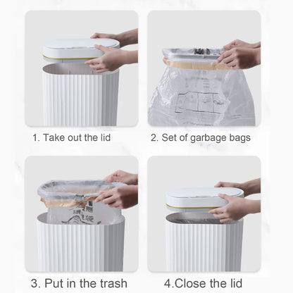 Automatic Sensor Trash Can Luxury Bathroom Trash Can